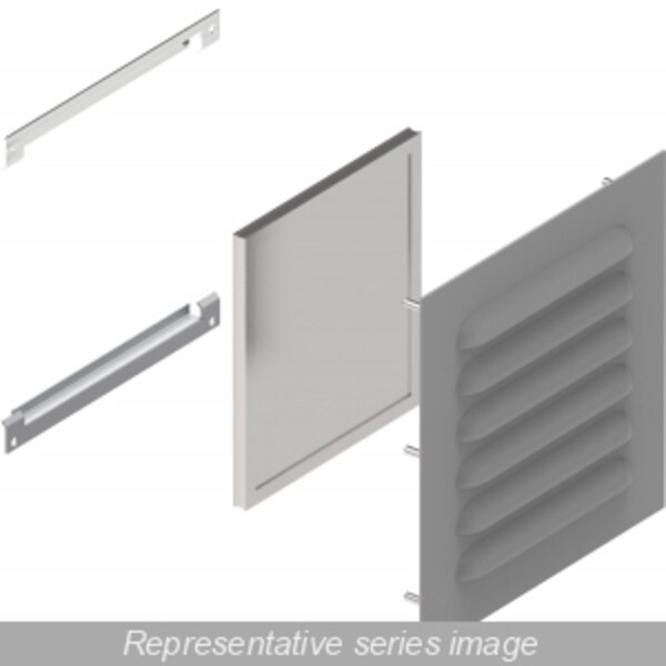 Louvered Vent Kit, 11.37 in. H x 10.3 in. W, Steel